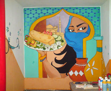 Wandmalerei Aladdin01
